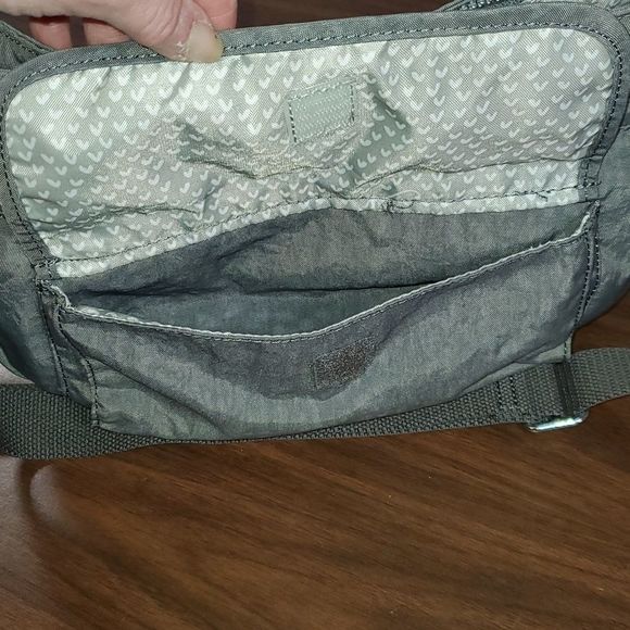 Kipling Syro Grey Patterned‎ Crossbody Bag Purse Pocketbook - Picture 7 of 11